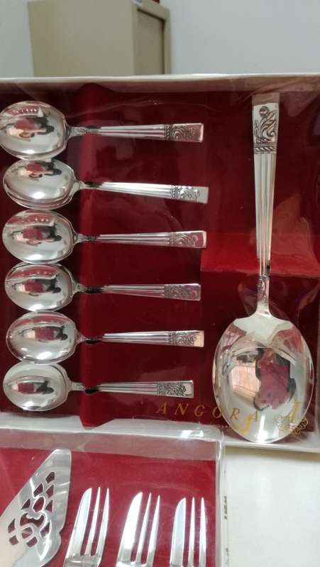 Vintage Angora cutlery set